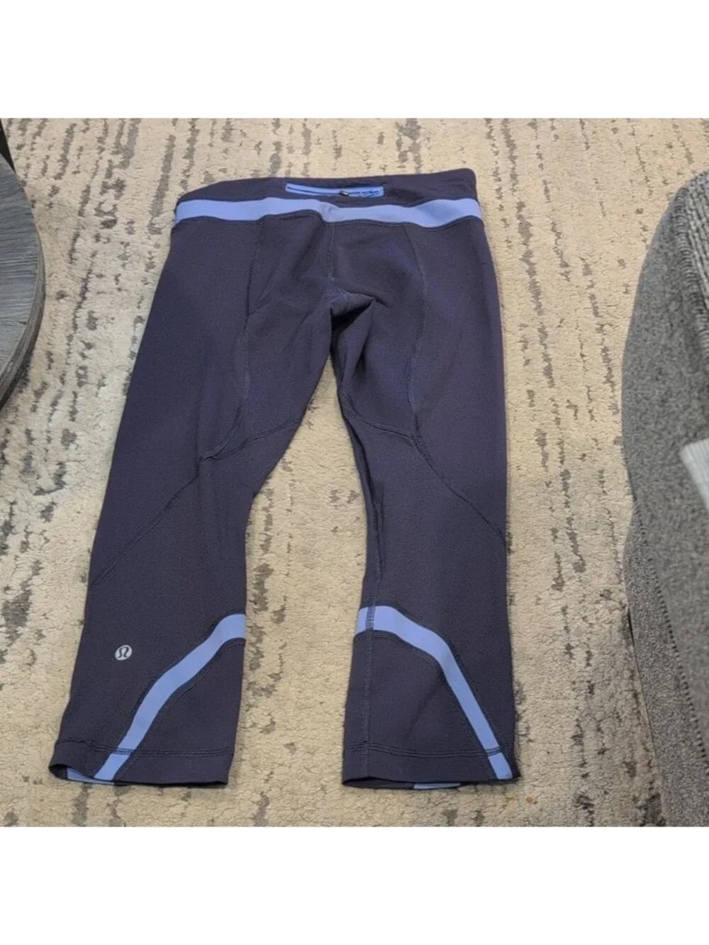 Lululemon Run: Inspire Crop II Cadet Blue / Lullaby